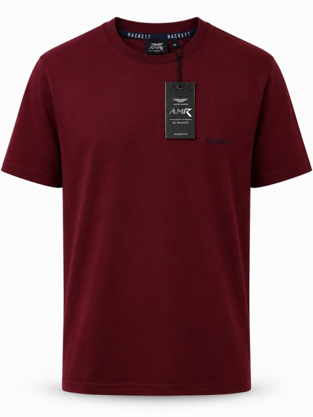 Hackett Aston Martin Racing Men’s Burgundy T-Shirt Tailored Fit NWT